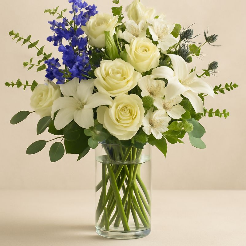 Calming Cobalt Whites